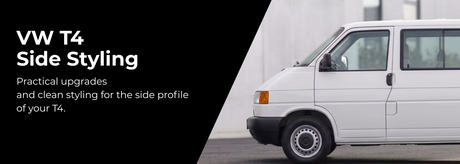 VW T4 side styling upgrades with side step and trim