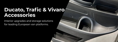 Van interior with storage solutions for Ducato, Trafic and Vivaro platforms