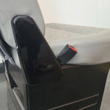 VW T5, T5.1 Twin Seat Hinge Caps - Piano Black