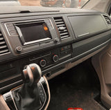 VW Transporter T6 Finiture per lo styling del cruscotto inferiore Comfort Dash Nero opaco verniciato e pronto per il montaggio (set di 6)