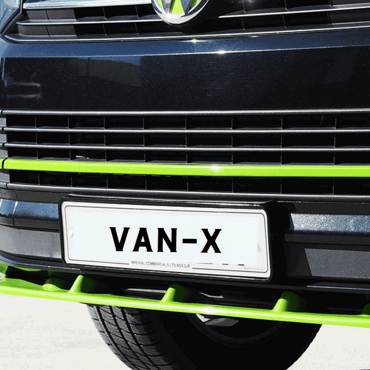 Garniture de plaque d'immatriculation avant pour VW T6 Startline