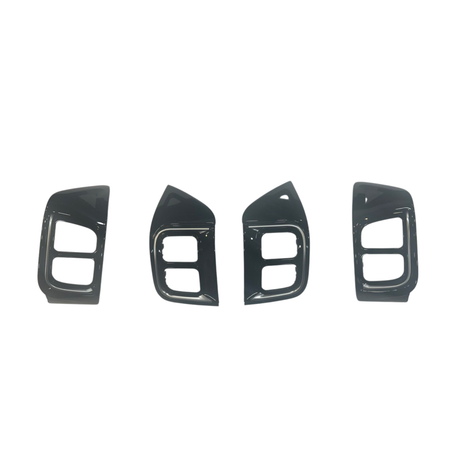 Para el juego de molduras de ventilación de aire Citroen Jumper - Actualización del tablero en negro brillante para nuevos modelos