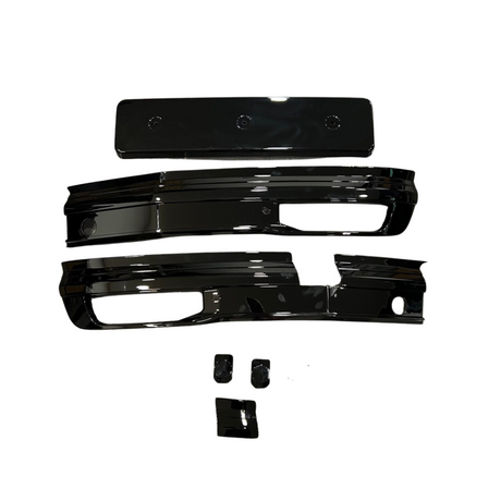 For VW T6 Highline Front Bumper XL Grille | Gloss Black ABS Upgrade | Van-X