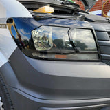 Für VW Crafter New Shape Scheinwerferschutz – Schwarz glänzend – Premium-Schutz | Van-X