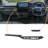 Pour les nouvelles garnitures de tableau de bord inférieures personnalisées Transit - Noir mat | Van-X