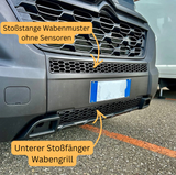 Voor Citroën Jumper Vooraan Honingraat Bumper Grille Bundel 2 stuks - Matt Zwart | Van-X