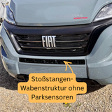Fiat Ducato Stoßfänger Wabengitter ohne Parksensoren – Glänzend Schwarz