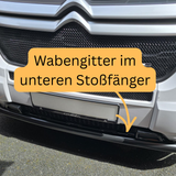 Citroen Jumper Onderbumper Honingraat Grille - Glanzend Zwart