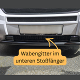 Fiat Ducato unterer Stoßstangen-Waben-Kühlergrill - Glänzend Schwarz