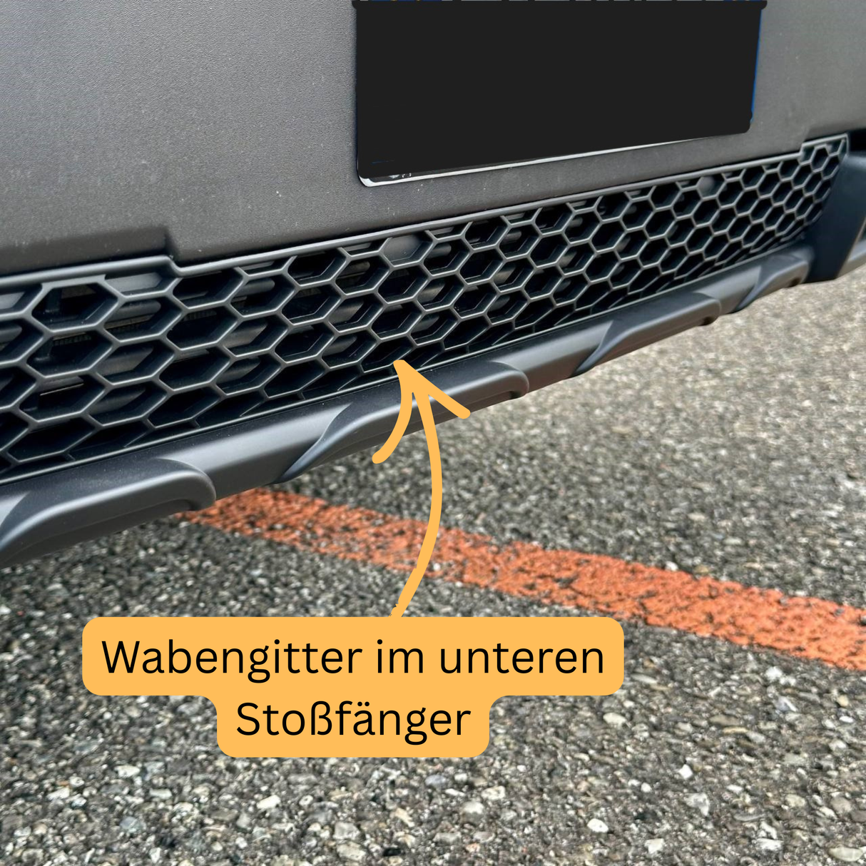 Griglia a nido d'ape paraurti inferiore Peugeot Boxer - Nero opaco
