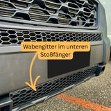 For Fiat Ducato Lower Bumper Honeycomb Grille - Matte Black