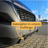 Griglia a nido d'ape paraurti inferiore Peugeot Boxer - Nero opaco