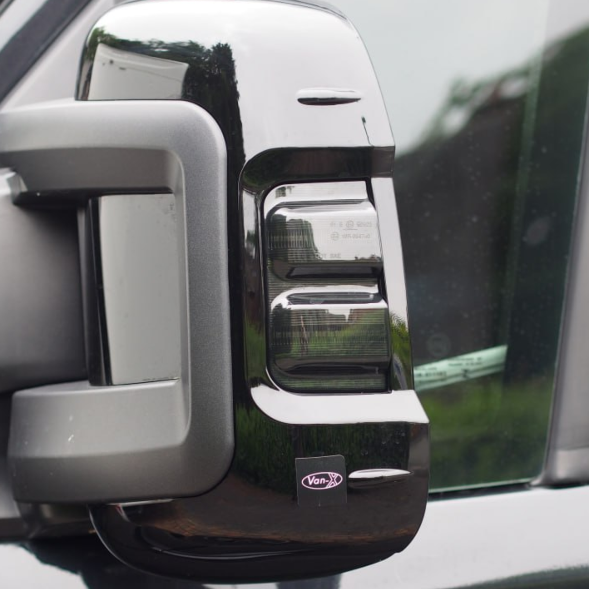 Per Citroen Jumper Wing Mirror Cap/Coperchi (Set di 2) - Nero | Van-X