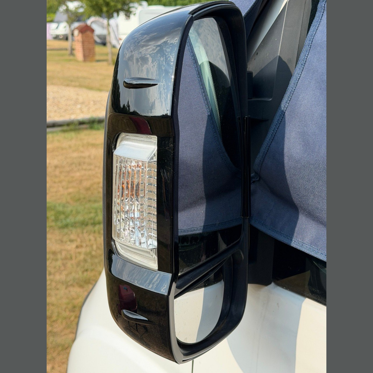 Für Citroen Jumper Außenspiegelkappe/-abdeckungen (2er Set) - Schwarz | Van-X