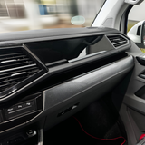 Pour la mise à niveau du tableau de bord VW T6.1 Transporter, Van-X – Ensemble premium 4 pièces noir brillant pour le bas du tableau de bord et la carte porte