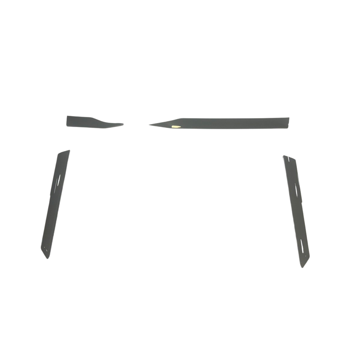 Für VW T6.1 Transporter Armaturenbrett Upgrade – 4-teiliges glänzendes unteres Armaturenbrett-Zierset