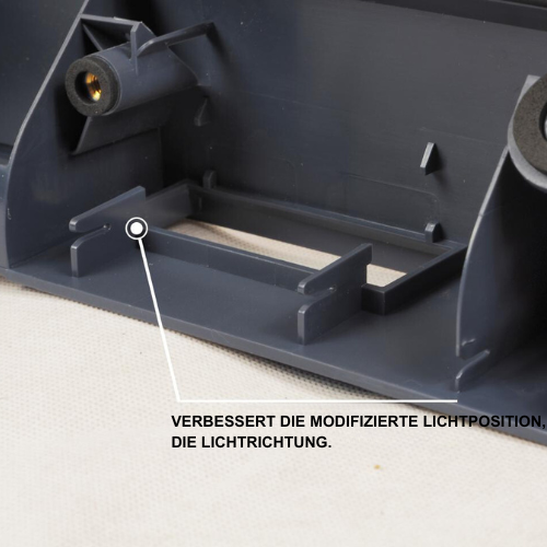 VW T5, T5.1 Porte de grange Unité de plaque d'immatriculation arrière Version modifiée – Primer