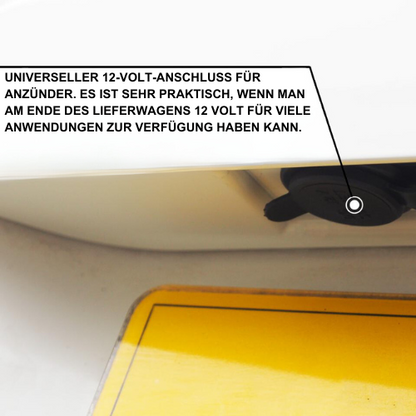Griffleiste Kennzeichenbeleuchtung - Version Flügeltüren - für VW T5 - T5.1 - Reflex Silber - Van-X