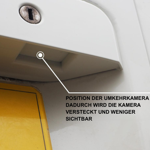 Griffleiste Kennzeichenbeleuchtung - Version Flügeltüren - für VW T5 - T5.1 - Candy Weiss - Van-X
