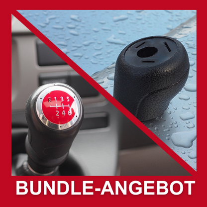 VW T5, T6 Rubber Gear Knob + Knob Cap Bundle