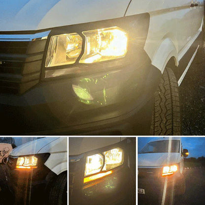 MAN TGE Headlight Guards- Gloss Black