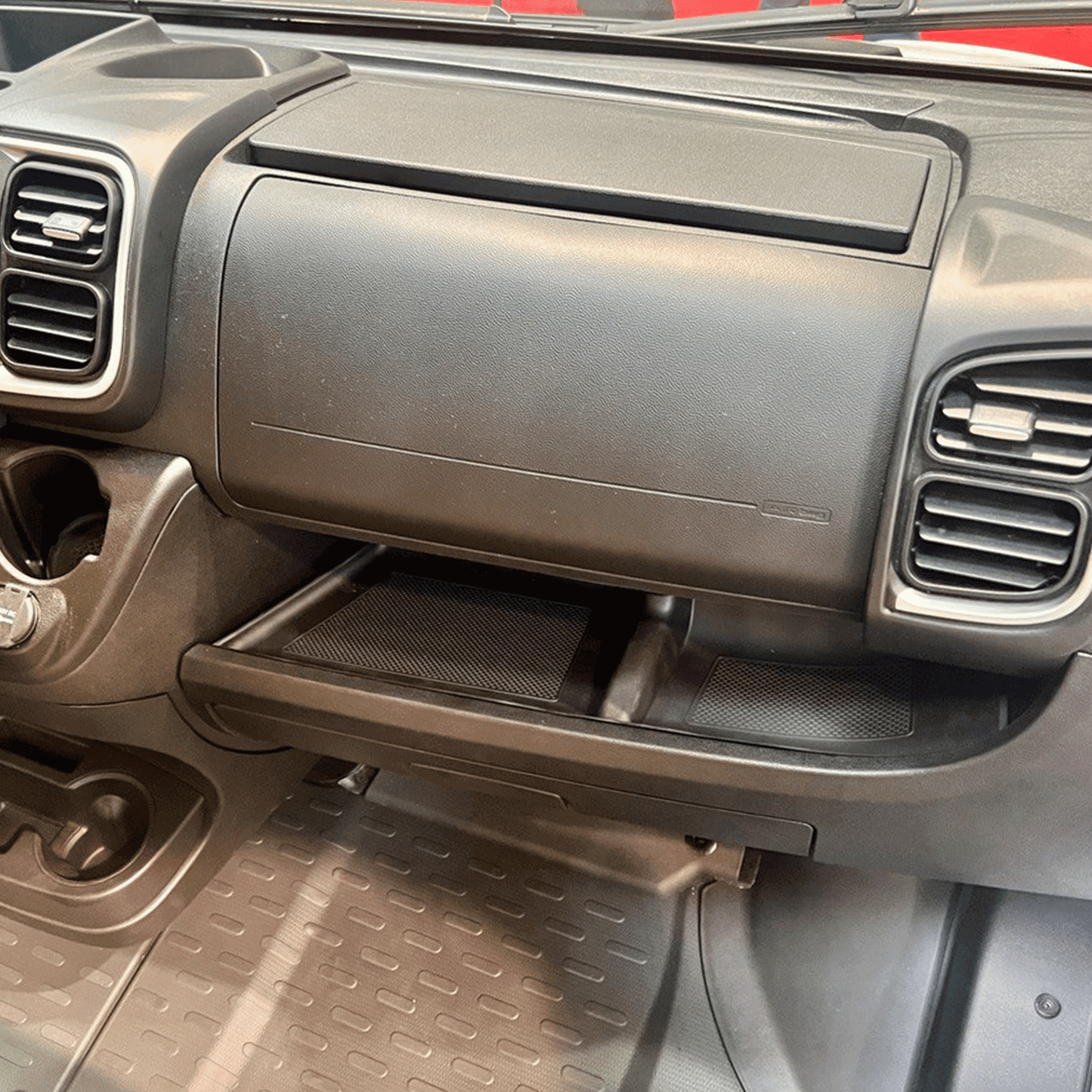 Vauxhall Movano autotrail Untere Neue Dashboard Gummi Einlage/Matte Schwarz LHD AUTO-SLEEPERS,BAILEY,HOBBY, HYMER, RAPIDO, SWIFT, AUTO-TRAIL