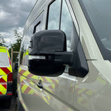 Für VW Crafter New Shape Spiegelabdeckungen – 2er-Set – Glanzschwarz | Van-X