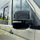 Für VW Crafter New Shape Spiegelabdeckungen – 2er-Set – Glanzschwarz | Van-X