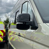 Für VW Crafter New Shape Spiegelabdeckungen – 2er-Set – Glanzschwarz | Van-X