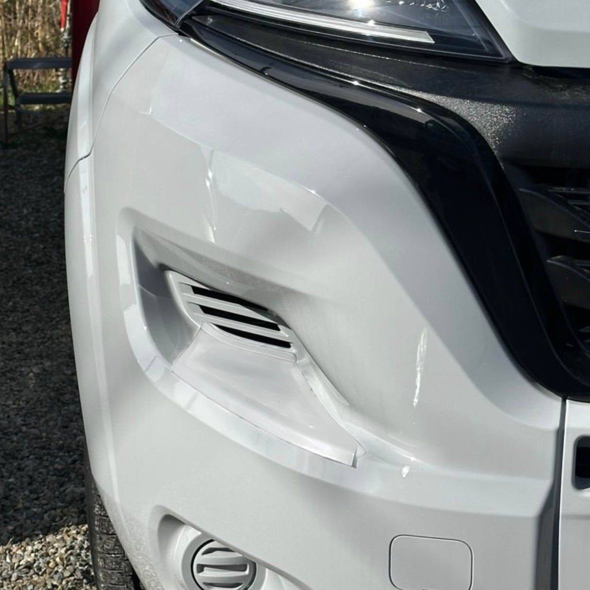 Für Fiat Ducato Stoßstangenschutz vorne – weiß, 2er Set | Van-X