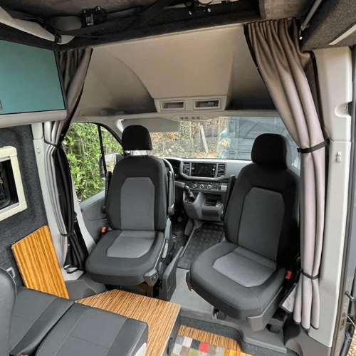 Voor VW Crafter Cabineverdeler Gordijn Kit