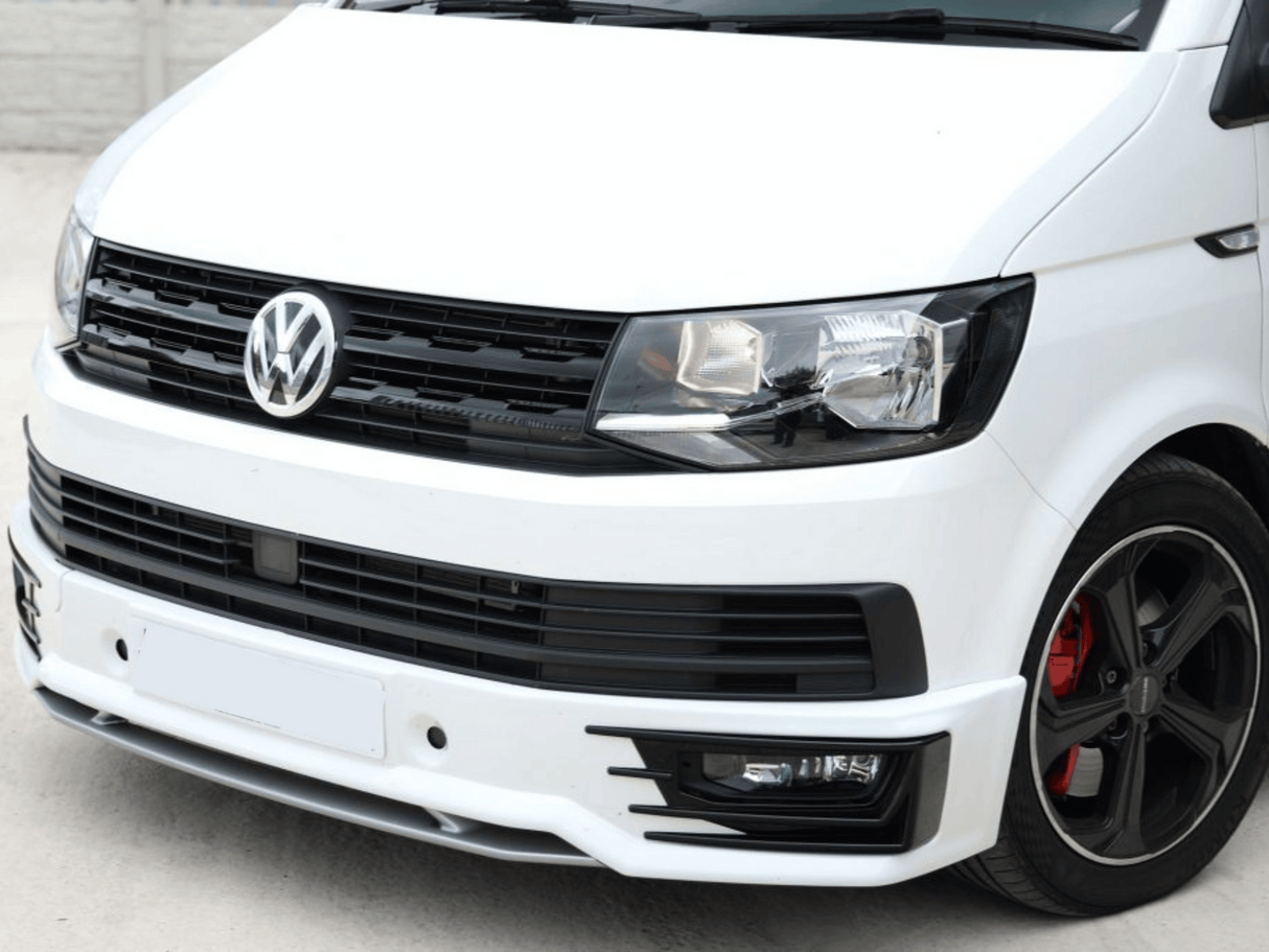 Recortes de parrilla delantera VW Transporter T6 (4 piezas) - Negro Mate