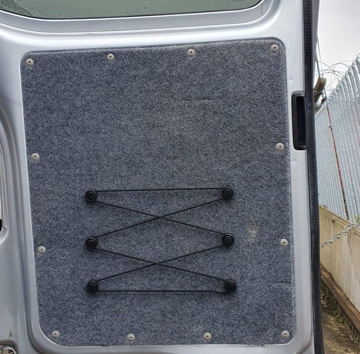 VW T6, Filet de Rangement Double X pour Conversion de Campervan