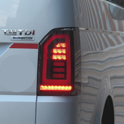 VW T6 gerookte achterklep achterlichten sequentiële indicatie-LED