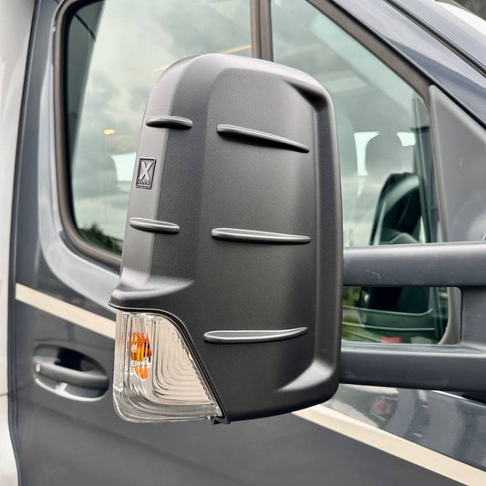 Cubiertas de tapa de espejo para Mercedes Sprinter Nueva Forma - Con Indicador (Juego de 2) - Hammerite