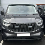 Per la nuova Transit Custom 2024 Griglia Anteriore con Luci LED Integrate - Nero Lucido | Van-X