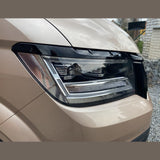 Pour la nouvelle garniture de sourcil de phare VW Crafter - Noir brillant - Accessoire de style Van par Van-X