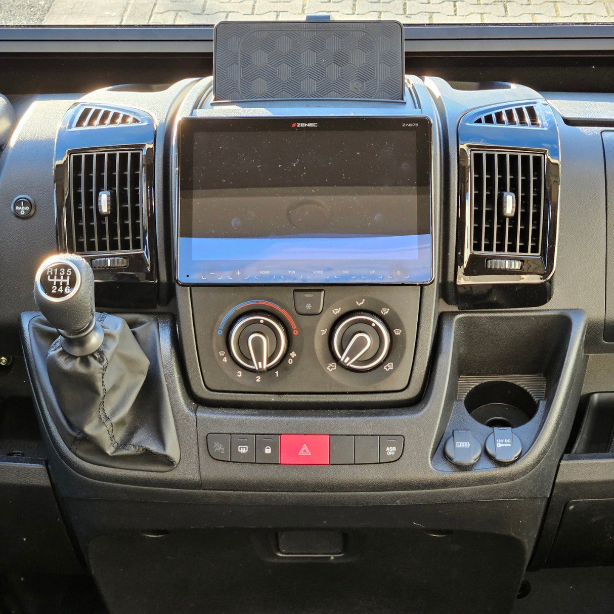 Für Citroen Relay Dashboard Air Vent (schwarz) lackiert und einbaufertig