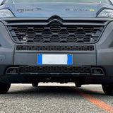 Voor Opel Movano Front Honeycomb Bumper Grille Bundle 2 stuks - Matt Zwart | Van-X