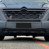 Grille de pare-chocs inférieur en nid d'abeille pour Citroën Relay - Noir mat