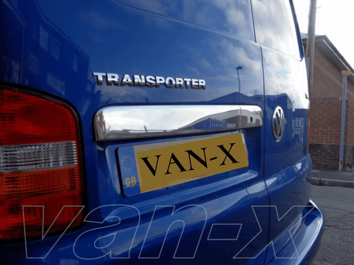 Für Van-X, Griffleiste Kennzeichenbeleuchtung, Flügeltüren Version, für VW T5 Transporter