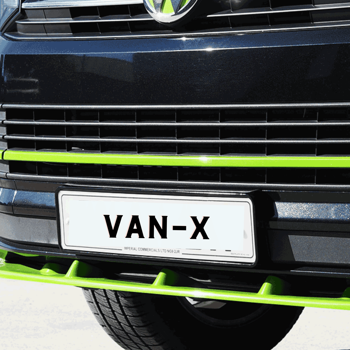 Nummernschild Unterlage / Auflage für VW T6 Transporter