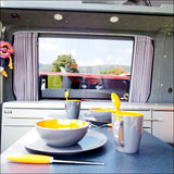 Pour Rideaux de Fenêtre Premium Ford Transit Custom - Noir/Gris - CRÉEZ VOTRE PROPRE ENSEMBLE! Van-X