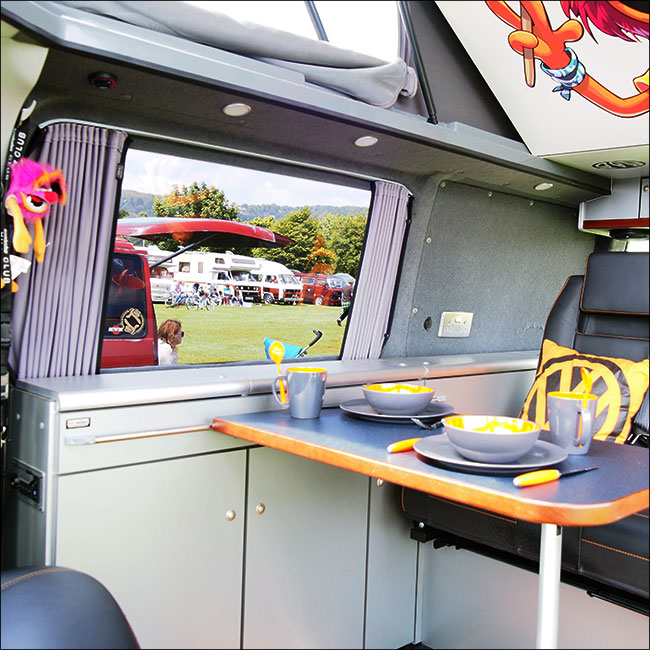 Pour Rideaux de Fenêtre Premium Ford Transit Custom - Noir/Gris - CRÉEZ VOTRE PROPRE ENSEMBLE! Van-X