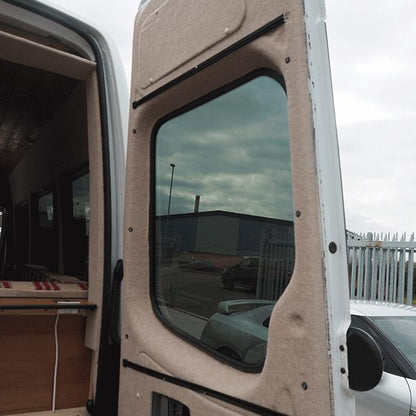 VW Crafter Premium Window Curtains Van-X - Black/Black