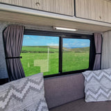 Mercedes Sprinter Premium Window Curtains Van-X - Black/Grey