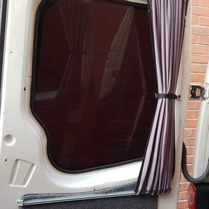 VW Crafter Premium Fenster-Vorhänge Van-X - Schwarz/Grau