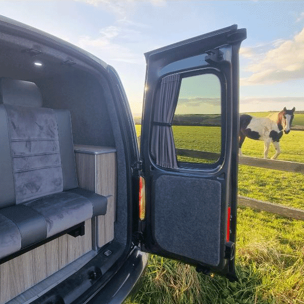 Cortinas de Ventana Premium para Toyota Proace - Negro/Gris - ¡CREA TU PROPIO PAQUETE! Van-X