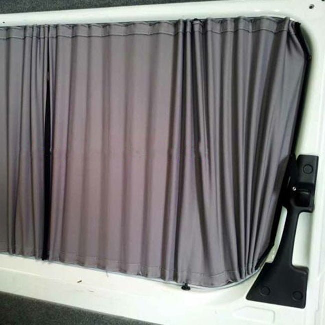 VW Crafter Cortinas de Ventana Premium Van-X - Negro/Gris