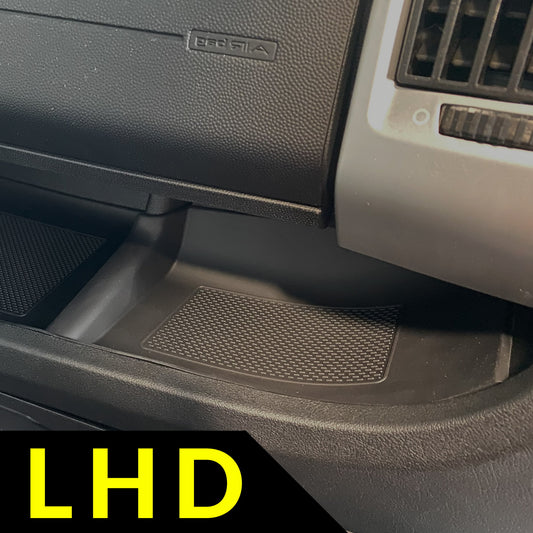 Fiat Ducato onderste dashboard rubberen inzetstukken/matten zwart LHD